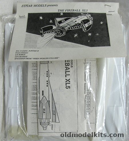 Lunar Models Gerry Anderson's Fireball XL5 Spaceship - Bagged plastic model kit